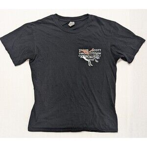 Travis Scott x Virgil Abloh T-shirt Mens Size S Astroworld 2018 Black Gildan Tag